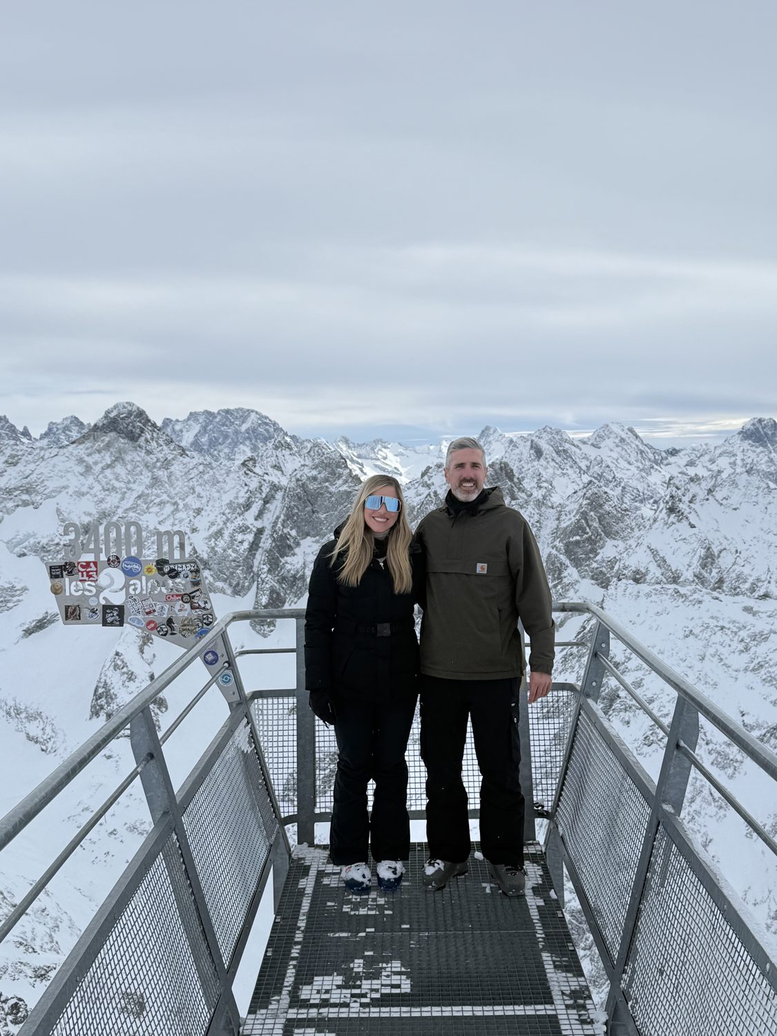 En Les 2 Alpes, a 3400 metros