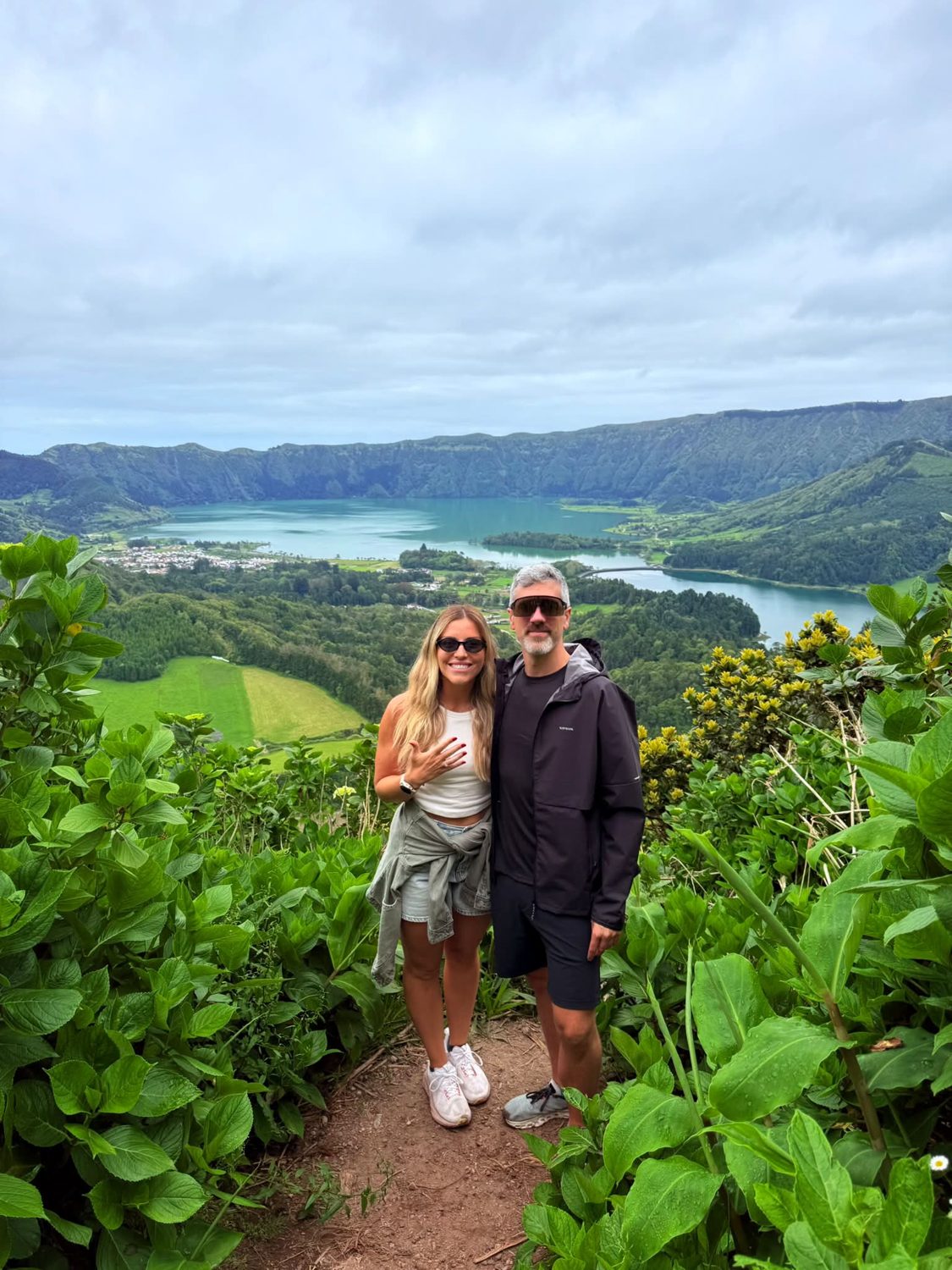 En el cráter de Sete Cidades, Azores