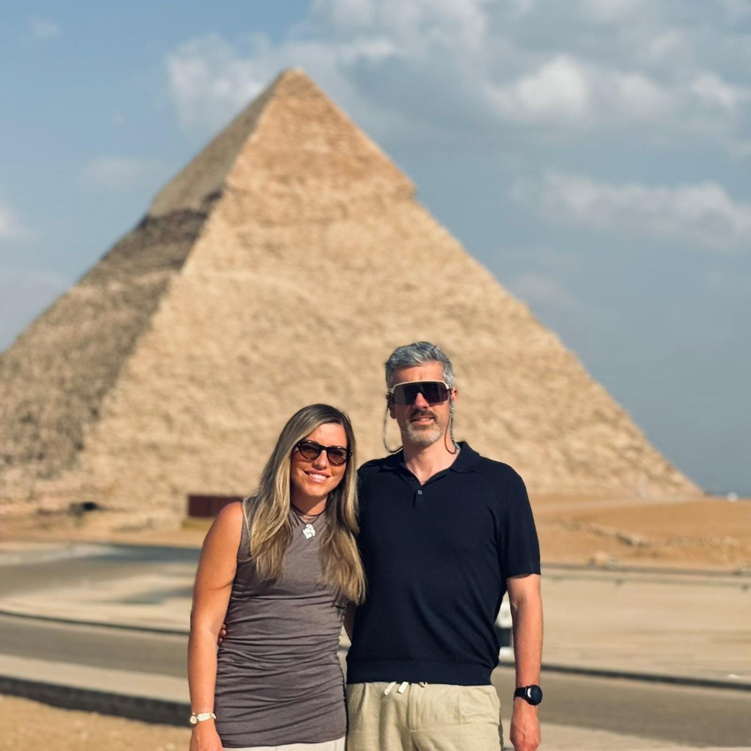 En las pirámides de Egipto
